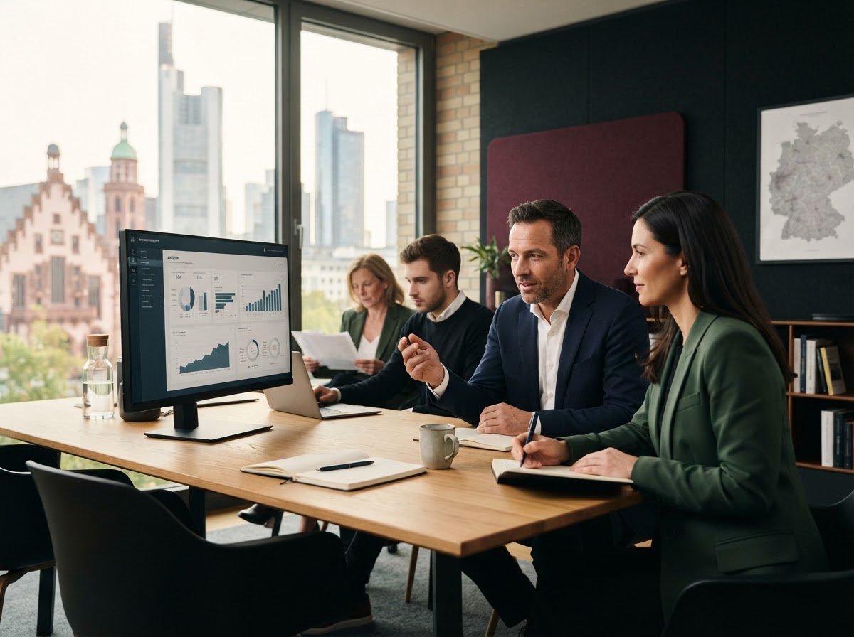brinvestmentpro analyst reviewing portfolio data on a laptop